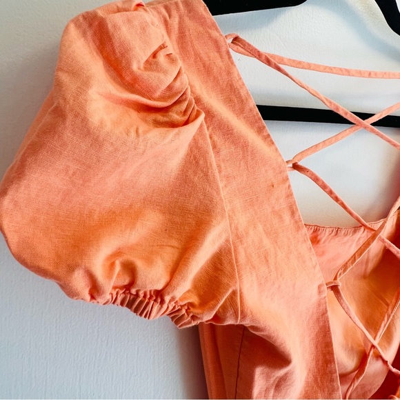 Aritzia Sunday Best Monday Dress Sunny Apricot Size 00 - Picture 8 of 12